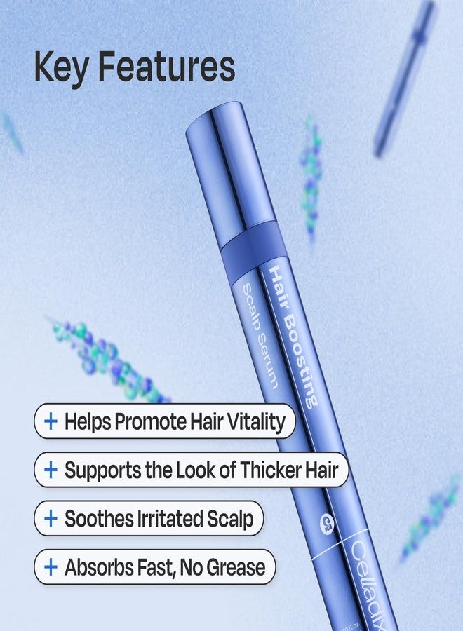 Celladix Hair Boosting Scalp Serum – Hair Growth Roll-on Tonic with Rosemary, Biotin, Spicules Hyaluronic Acid & Panthenol – For Women & Men – Supports Healthy Scalp & Fuller Hair 0.5 fl oz - Image 2